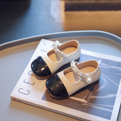 Παιδικά casual παπούτσια για κορίτσια με velcro και πέρλες
