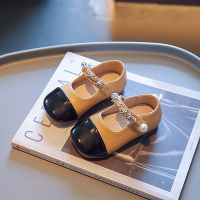Παιδικά casual παπούτσια για κορίτσια με velcro και πέρλες