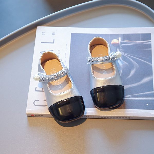 Pantofi casual copii pentru fete cu velcro si perle