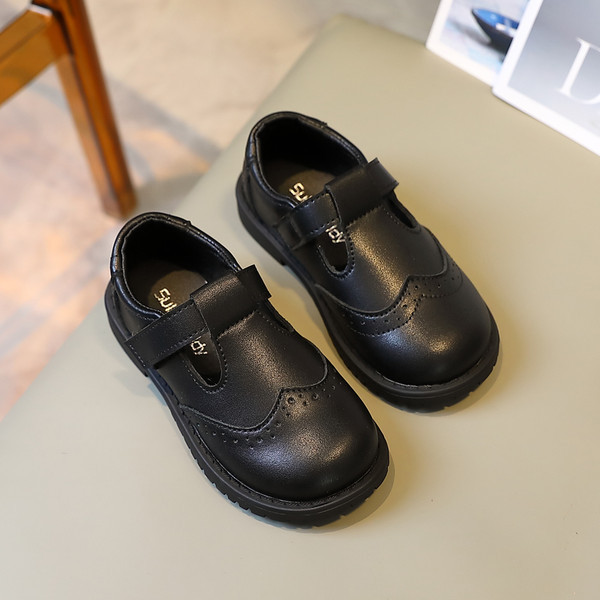 Pantofi copii din piele in doua culori