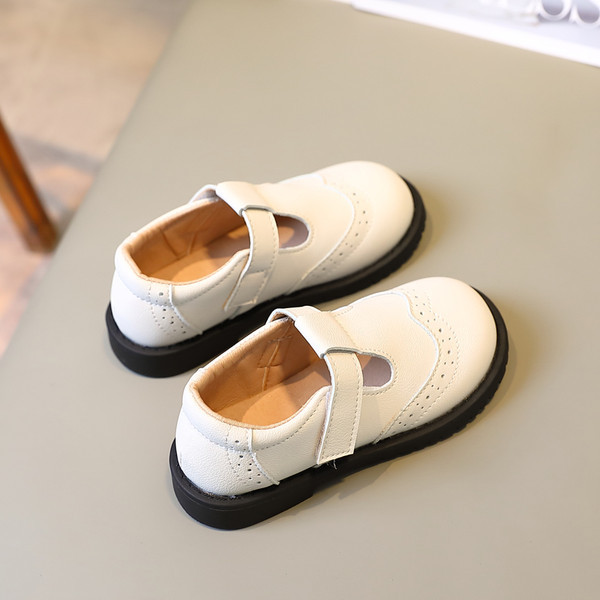 Pantofi copii din piele in doua culori