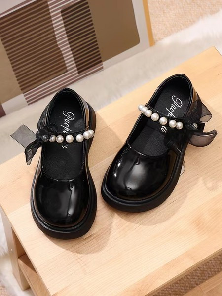 Pantofi copii din piele cu siret