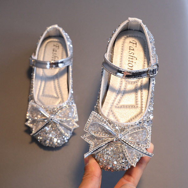 Pantofi copii pentru fete cu pietre si panglica