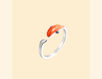 Ежедневен пръстен с камък- в сребрист цвят