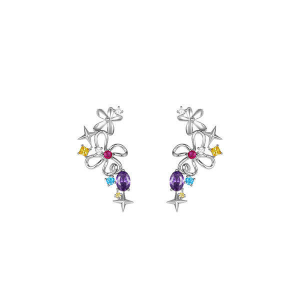 Cercei dama - cu elemente florale