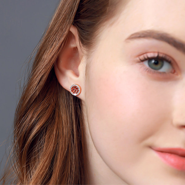 Cercei moderni de dama cu pietre