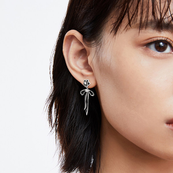 Cercei trandafiri de dama cu pietre