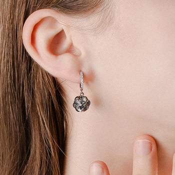 Μοντέρνα γυναικεία κρεμαστά σκουλαρίκια με πέτρες
