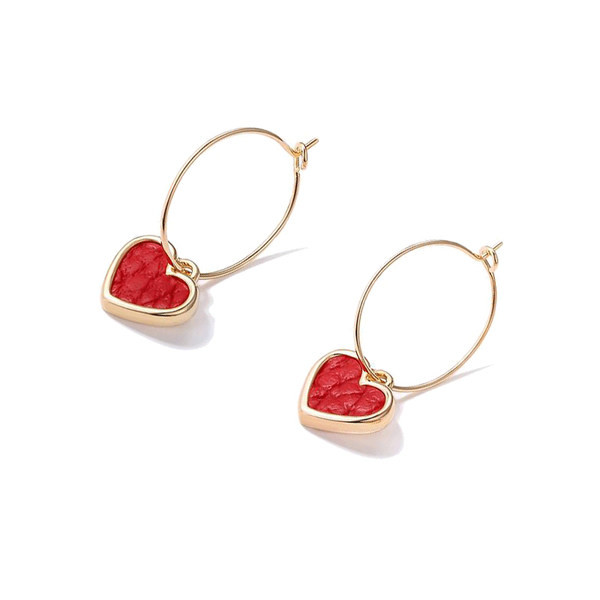 Cercei cu pandantiv inimă la modă pentru femei Inele