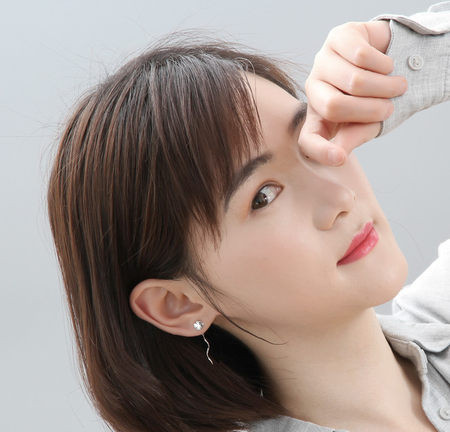 Cercei dama cu - element floral