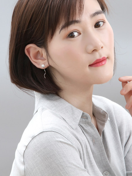 Cercei dama cu - element floral