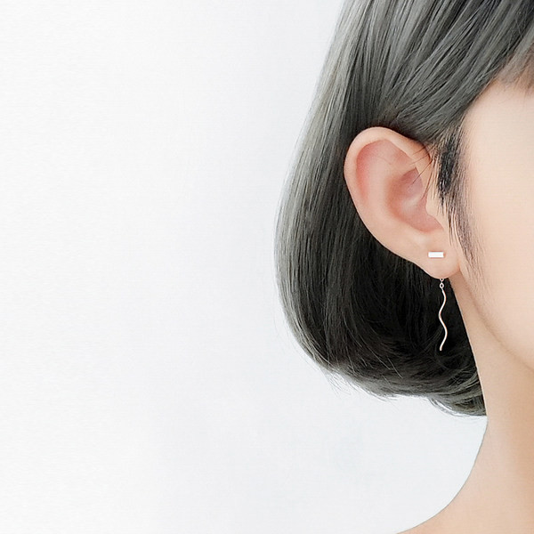 Cercei ondulați de damă