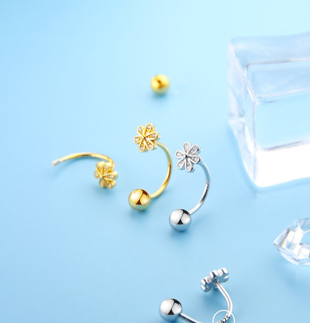 Cercei de dama cu pietre decorative