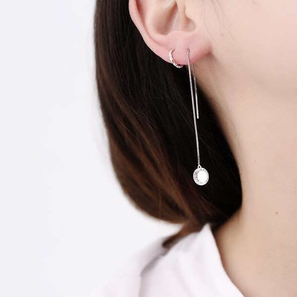 Cercei lungi de dama in doua culori