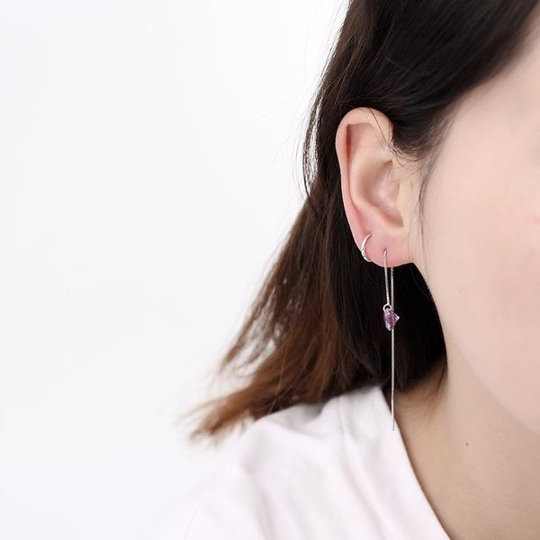 Cercei lungi de dama in doua culori