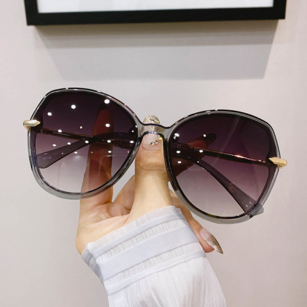 Ochelari de soare casual de damă cu formă rotundă