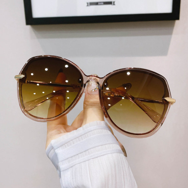 Ochelari de soare casual de damă cu formă rotundă