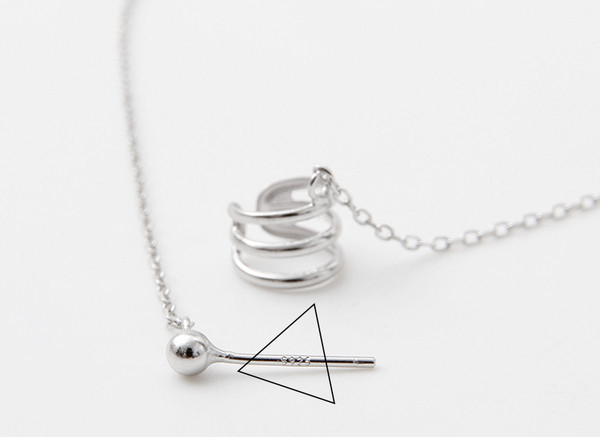 Cercei dama - de culoare argintie