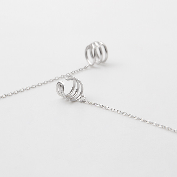 Cercei dama - de culoare argintie