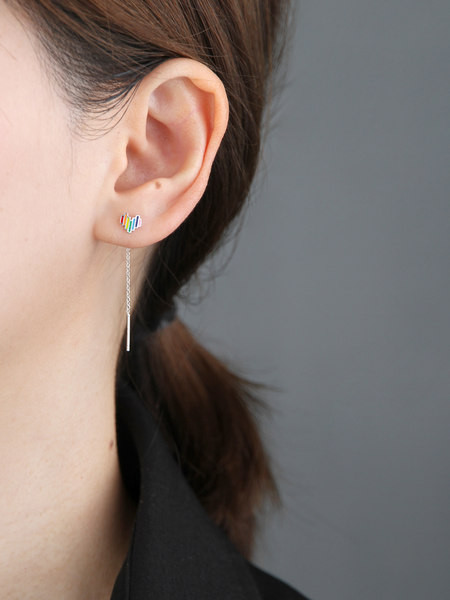 Cercei de damă în formă de inimă