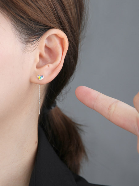 Cercei de damă în formă de inimă