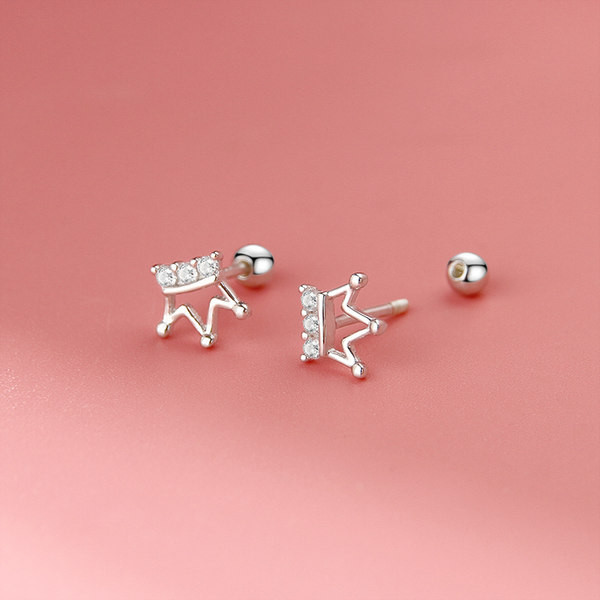 Coroana cercei dama moderni cu pietre decorative