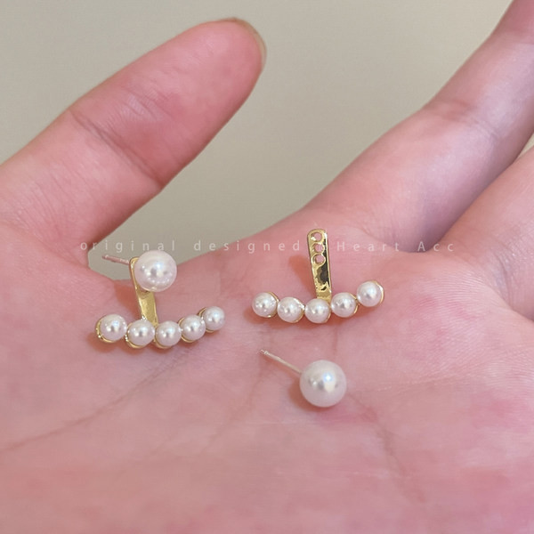 Model nou de cercei de dama cu perle