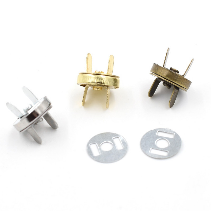 10 seturi Buton portofel 14 mm 18 mm Genți Nasturi Capsoare metalice Închizători de mediu Magnetic de îngroșare Cataramă cu adsorbție automată