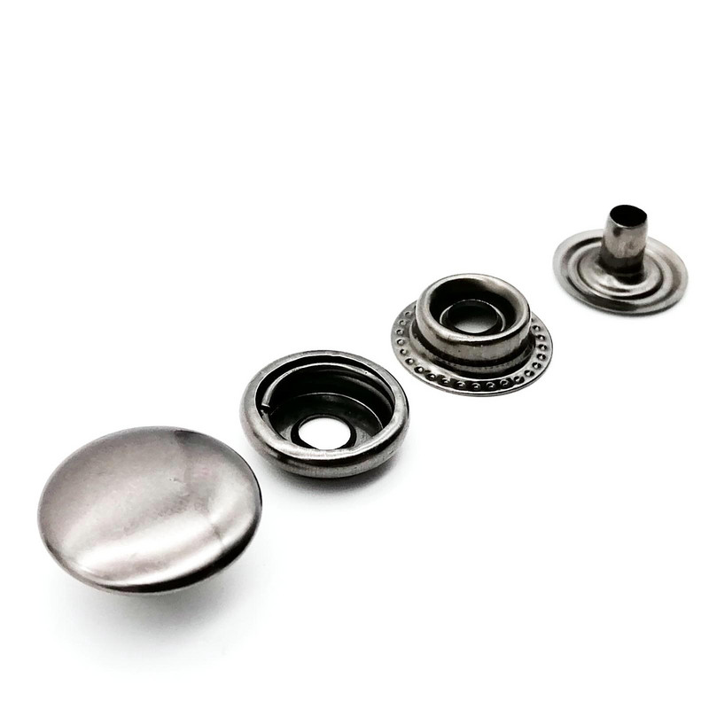 25 seturi # 655 # 633 # 831 # 201 Metal Fără cusut Închidere rapidă Buton Apăsați Popper Stud Piele Geantă Haine Jachetă Reparare Nit DIY