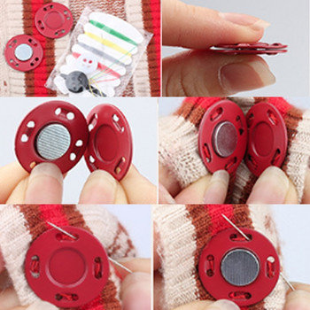 5 чифта Шевни консумативи Магнит Камък Цветни автоматични магнитни копчета Невидим куфар Катарама за палто Направи си сам