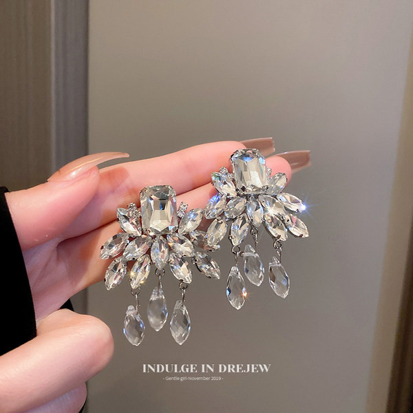 Cercei damă cu pietre