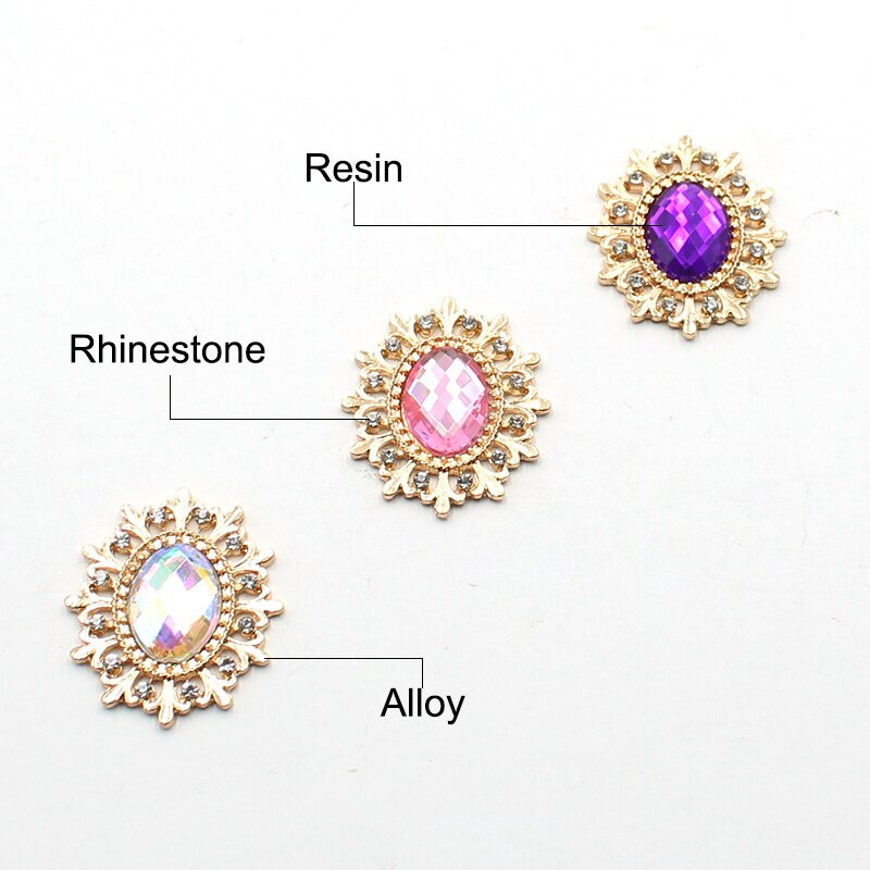 10 buc/lot 28*25 MM strasuri pentru cusut nasturi de flori pentru îmbrăcăminte Diy Manualidades Accesorii de păr decorative