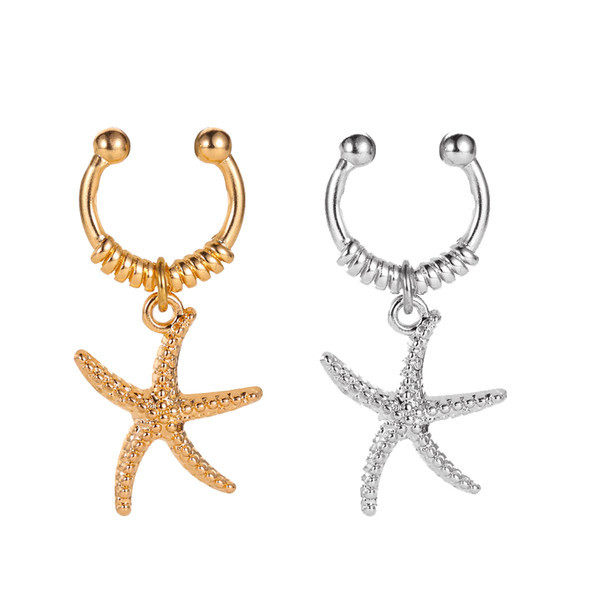 Cercei cu pandantiv cu stea moderni de damă