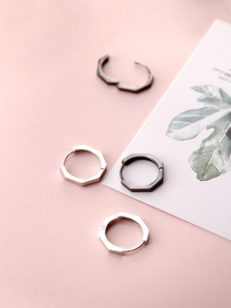 Cercei casual dama doua culori