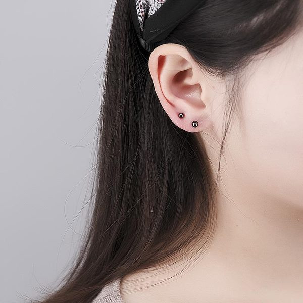 Cercei casual de dama in forma rotunda