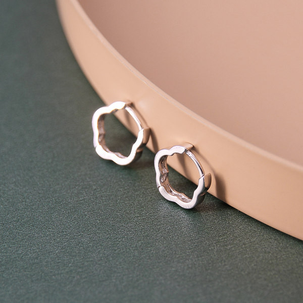 Naiste igapäevased kõrvarõngad - hõbedast värvi