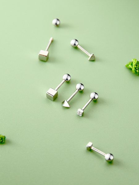 Cercei casual dama de culoare auriu si argintiu