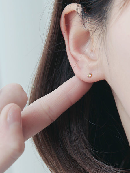 Cercei casual dama de culoare auriu si argintiu