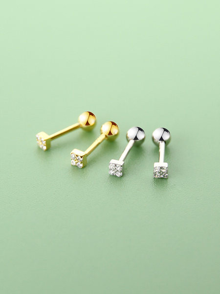 Cercei casual dama de culoare auriu si argintiu