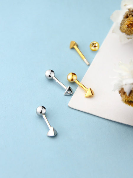 Cercei casual dama de culoare auriu si argintiu