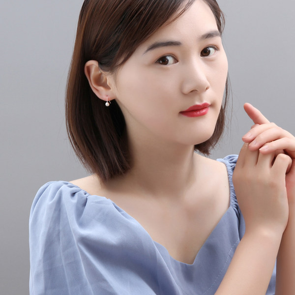 Cercei de dama de culoare auriu si argintiu