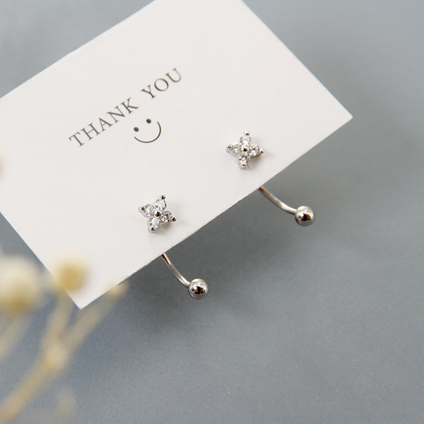 Cercei eleganti cu pietre decorative pentru femei