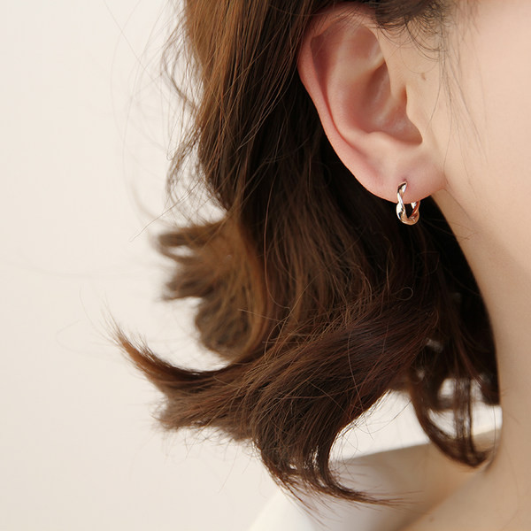 Cercei casual dama din aur si argint