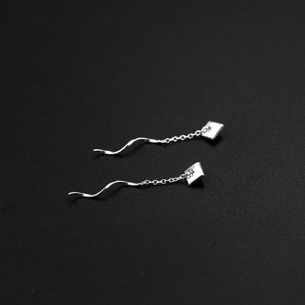 Cercei eleganti din argint cu piatra