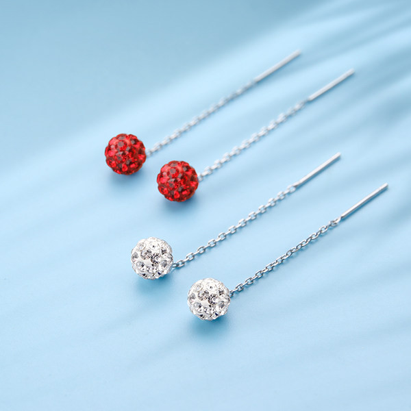 Cercei lungi de dama moderni cu pietre