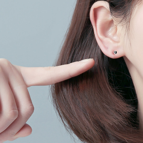 Cercei casual dama de culoare argintie