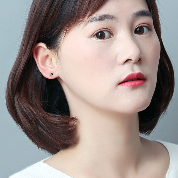 Cercei casual dama de culoare argintie