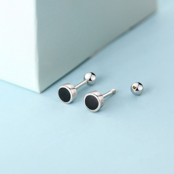 Cercei casual dama de culoare argintie