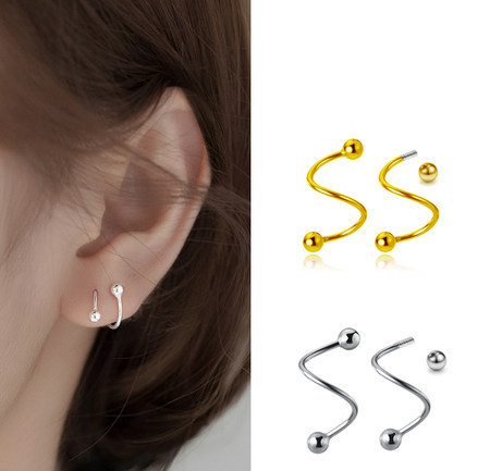 Model nou cercei doua culori pentru dama