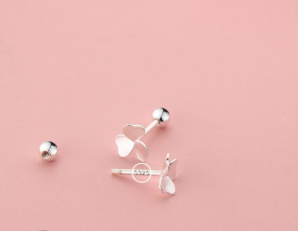 Cercei casual pentru femei de culoare argintie